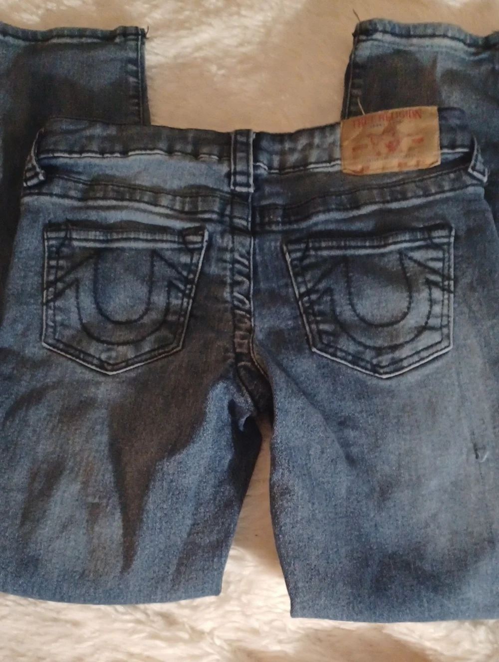 True Religion Dark Wash Denim Jeans GENO Relaxed Slim Boys Sz10